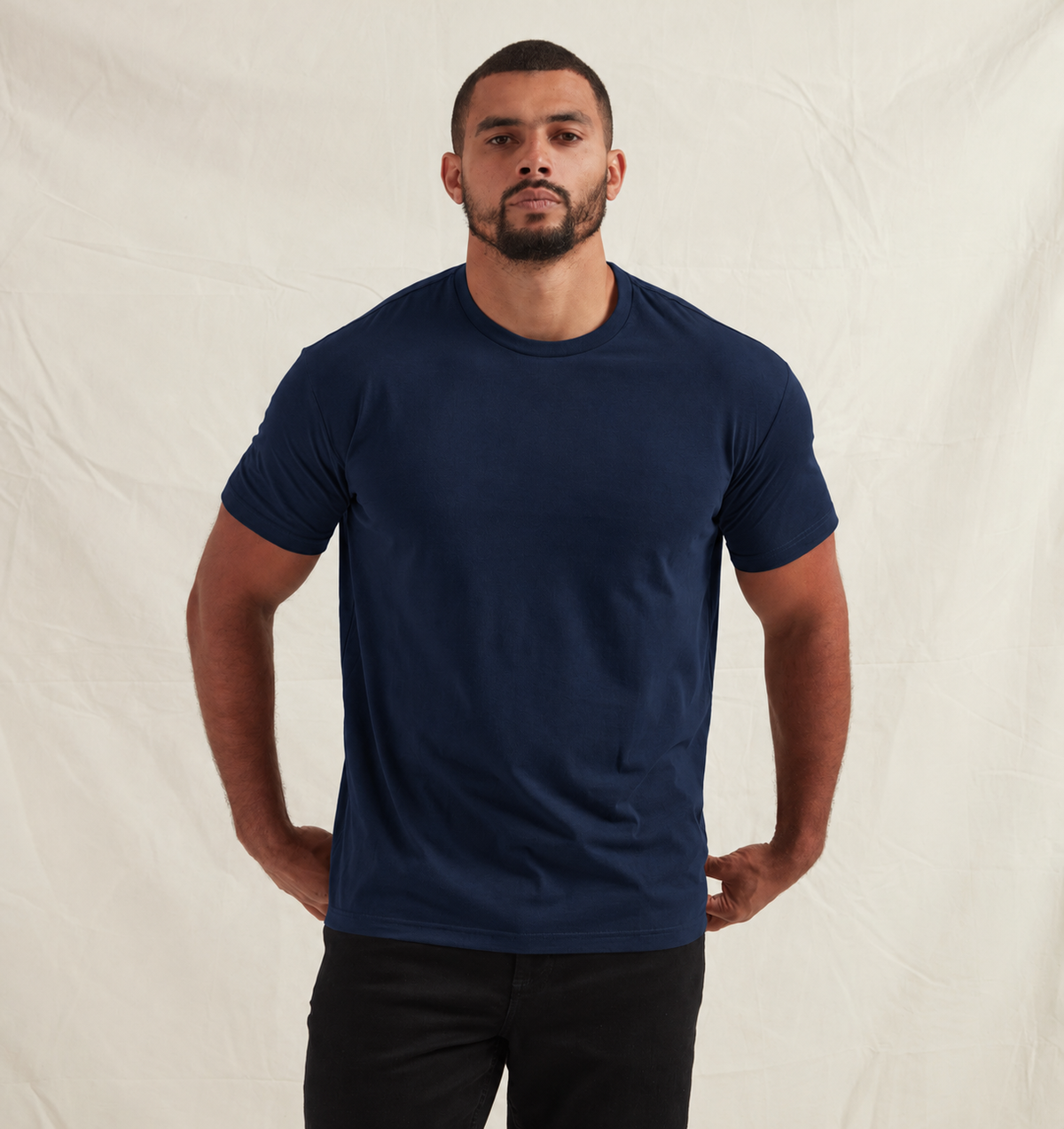 Tall Deep Blue Crew Neck T-Shirt