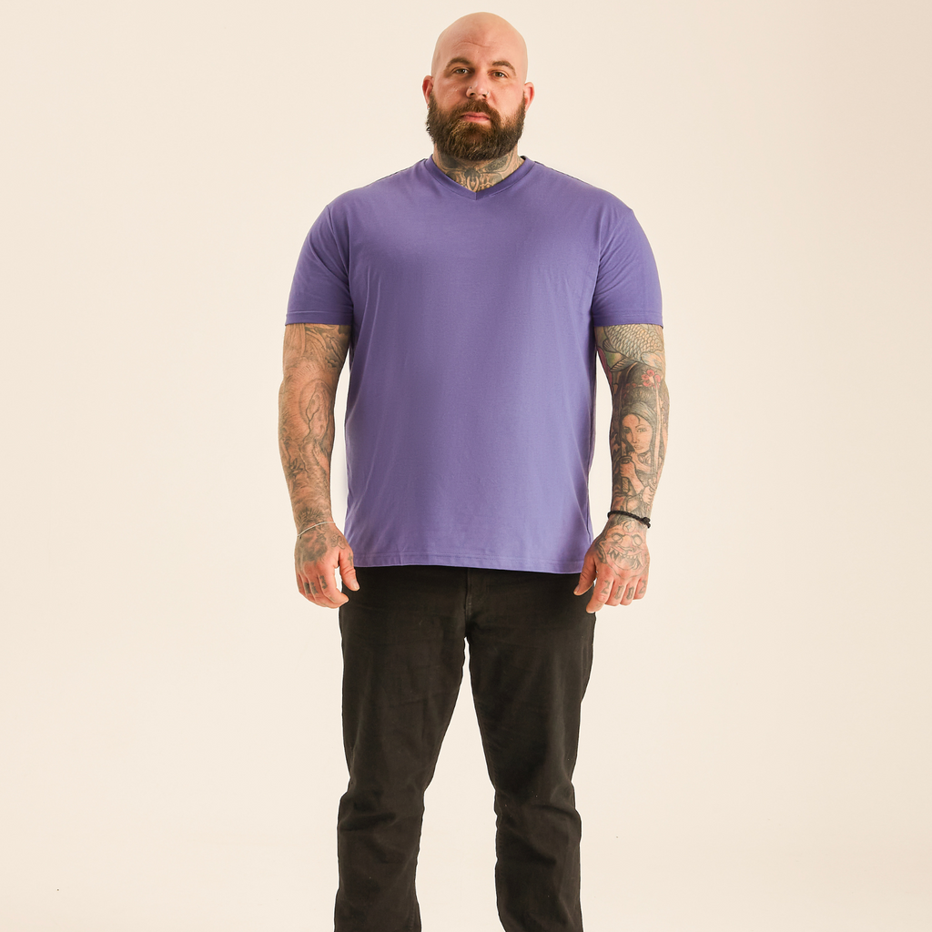 Purple V-Neck T-Shirt
