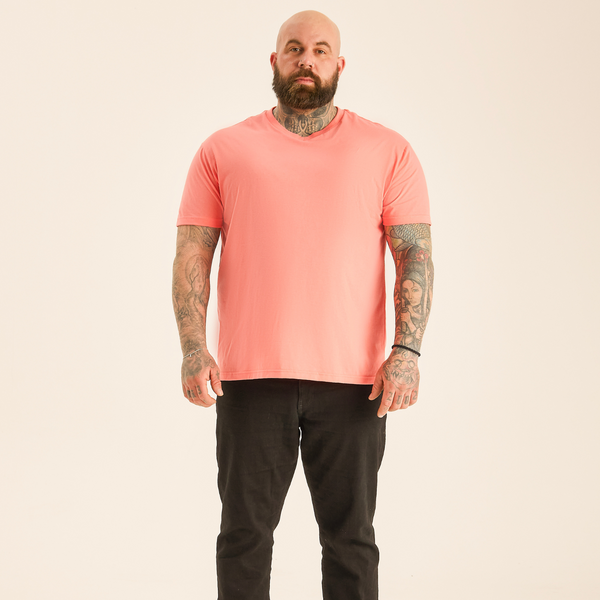 Peach V-Neck T-Shirt