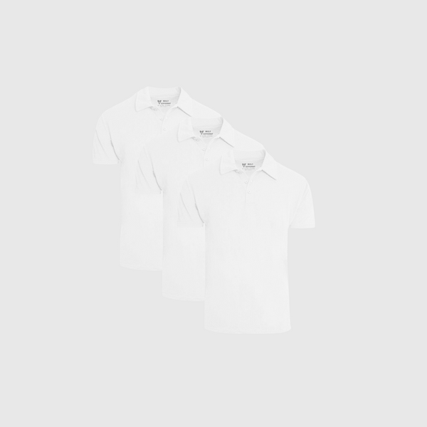 Tall Polo White 3-Pack