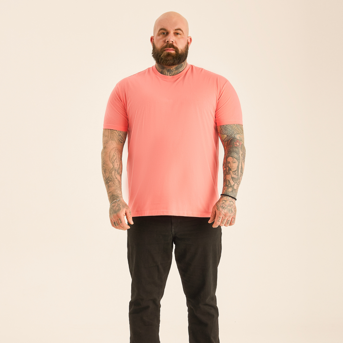 Tall Peach Crew Neck T-Shirt