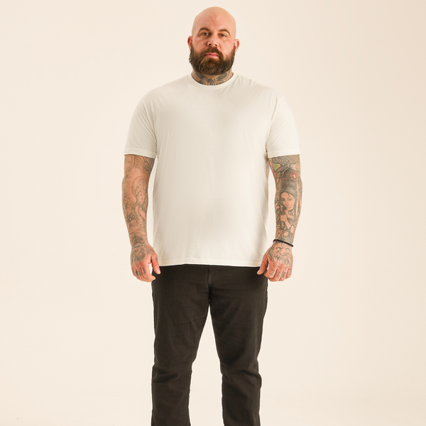 Tall Marshmallow Crew Neck T-Shirt