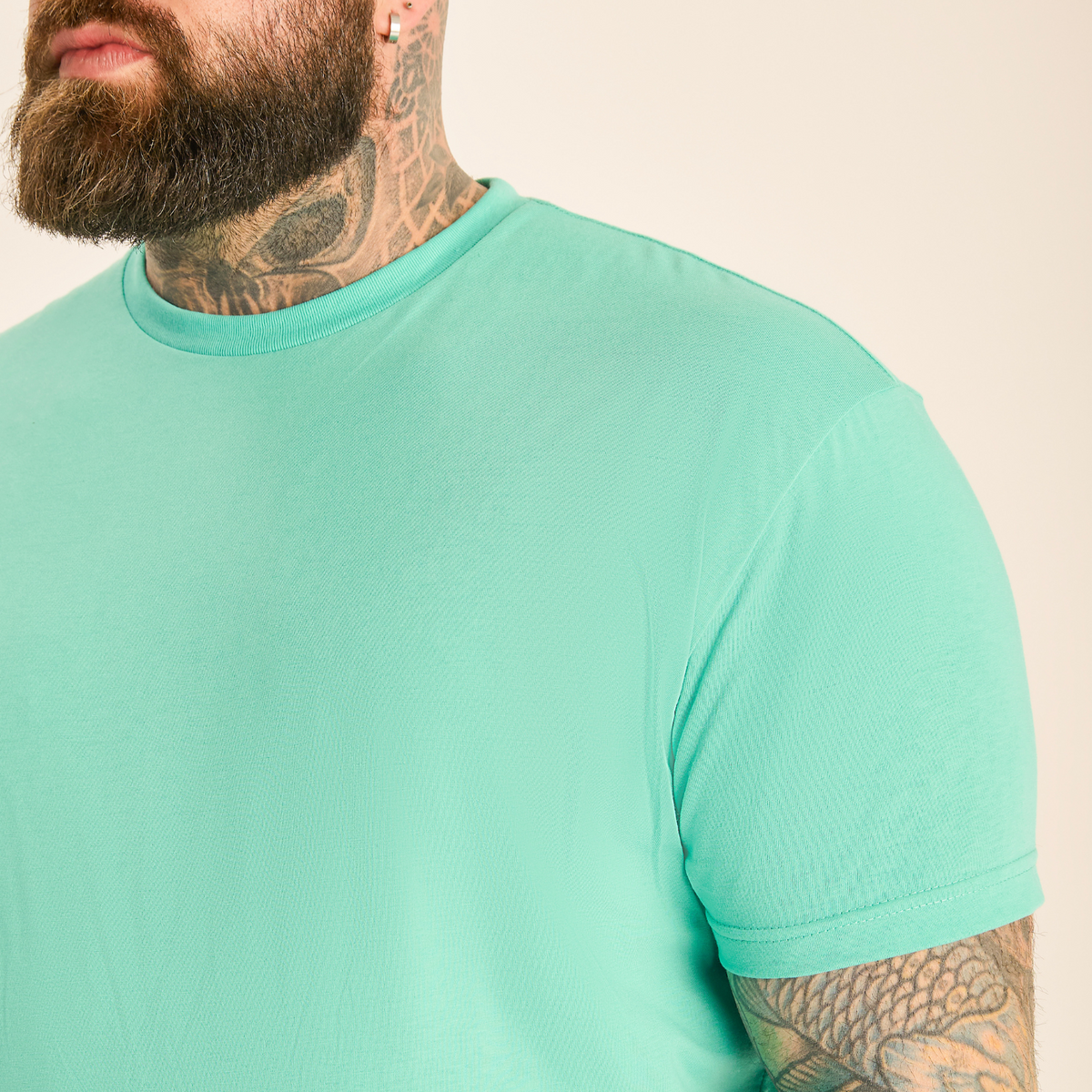 Tall Aqua Crew Neck T-Shirt
