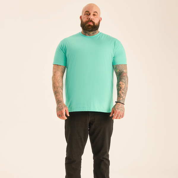 Tall Aqua Crew Neck T-Shirt