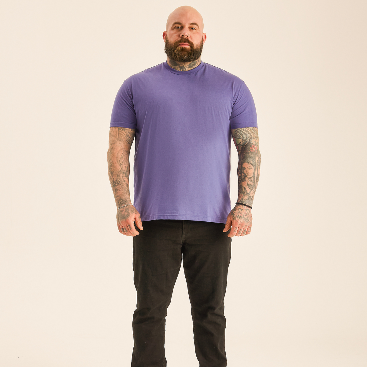 Tall Purple Crew Neck T-Shirt