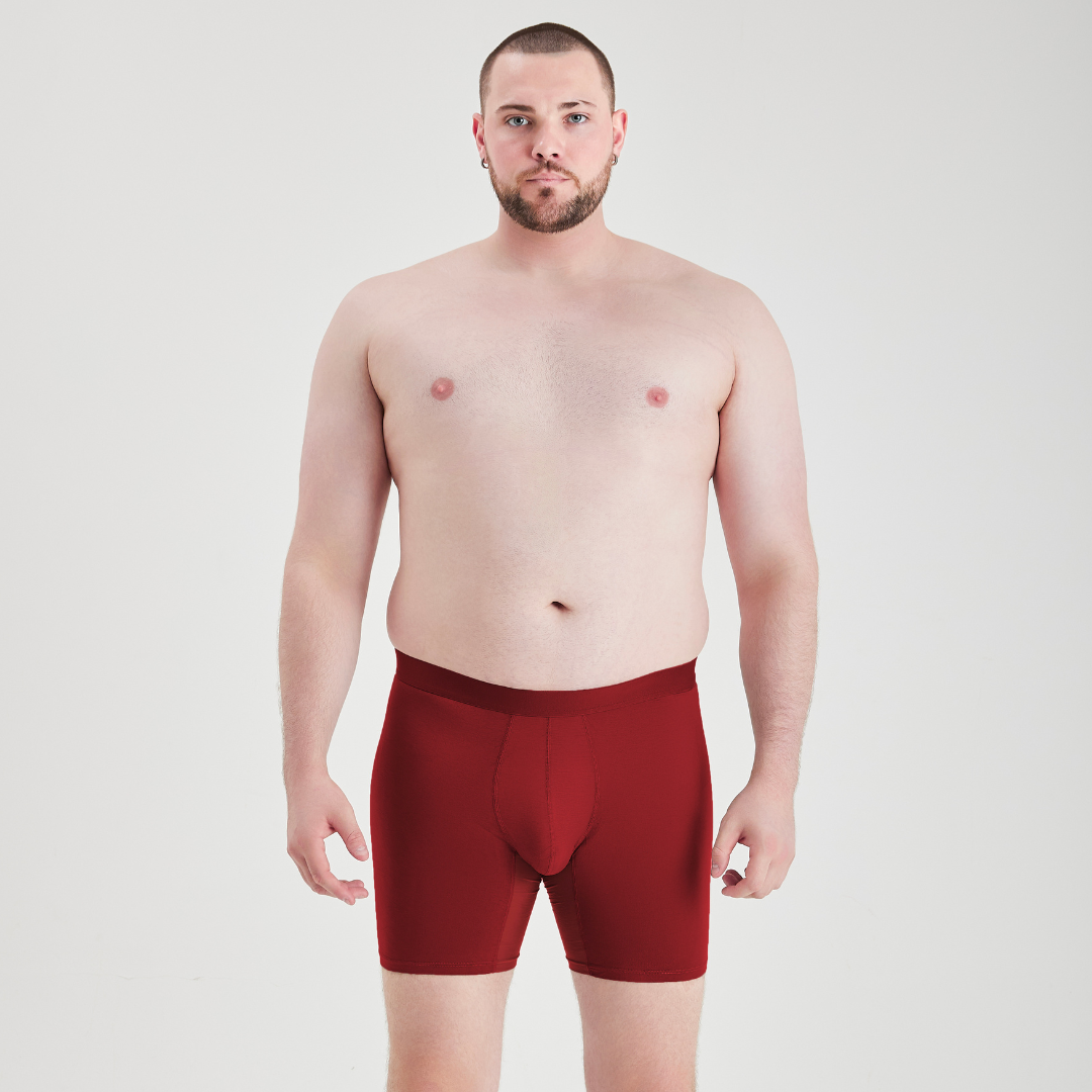 Load image into Gallery viewer, Burgundy Boxer Briefs 6-Pack
