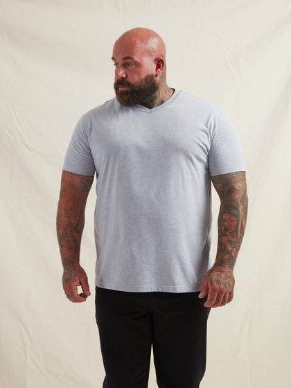 Heather Grey V-Neck T-Shirt