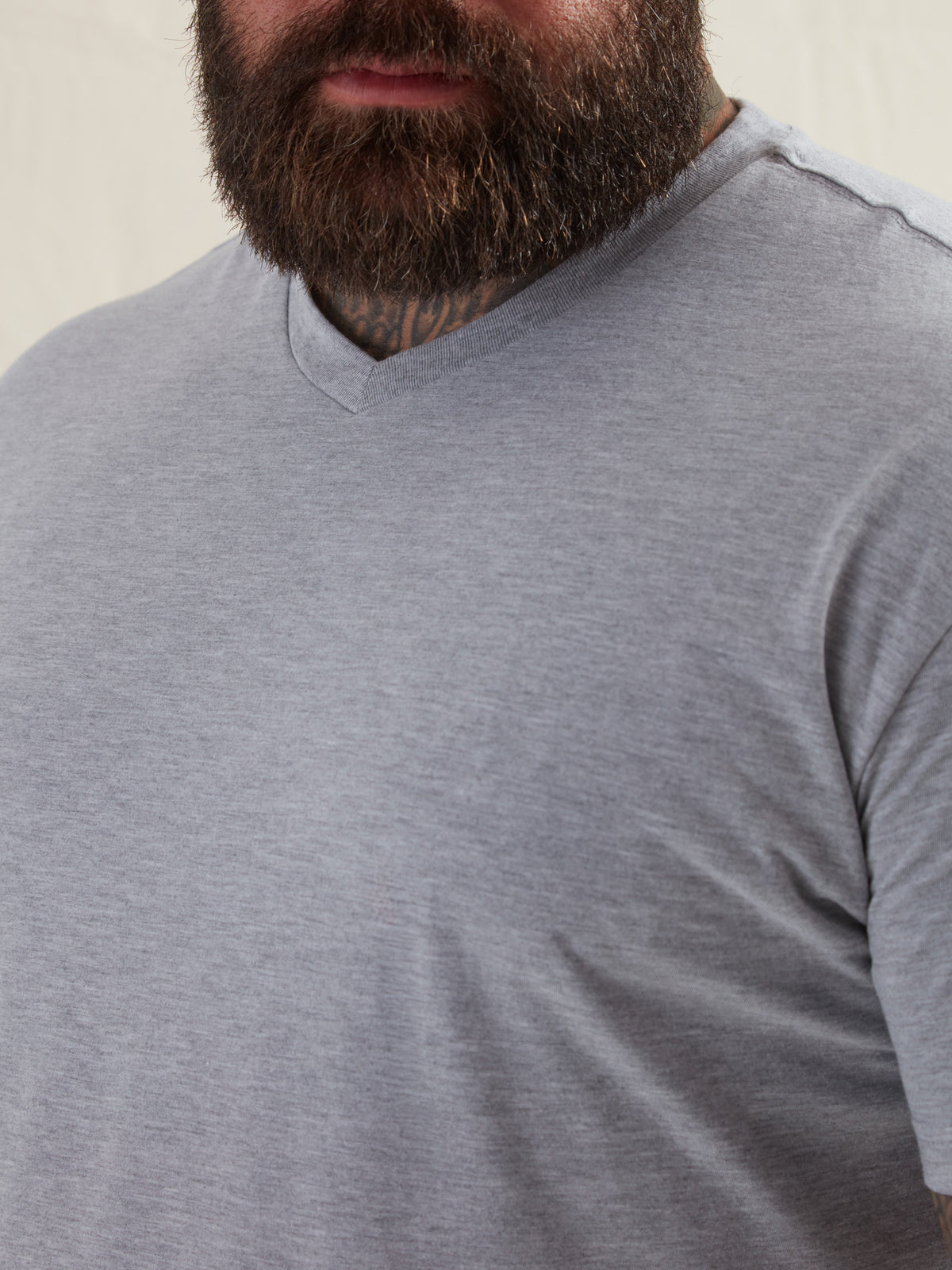 Heather Grey V-Neck T-Shirt