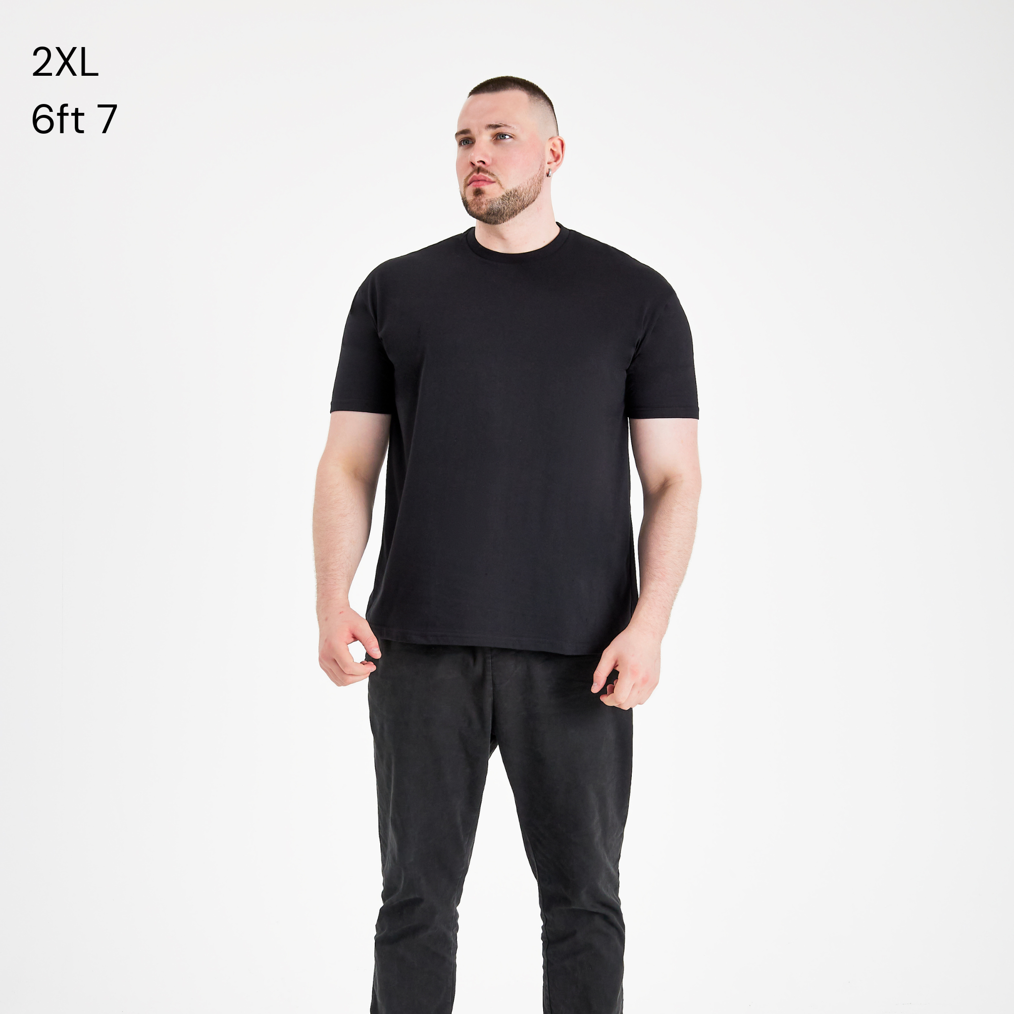 Load image into Gallery viewer, All Black V-Neck 3-Pack
