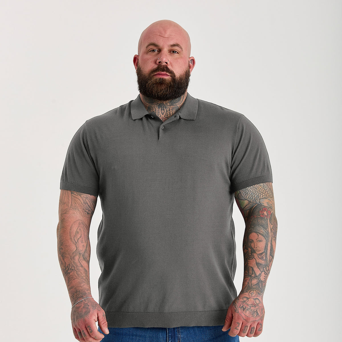 Carbon Dress Short Sleeve Polo Shirt