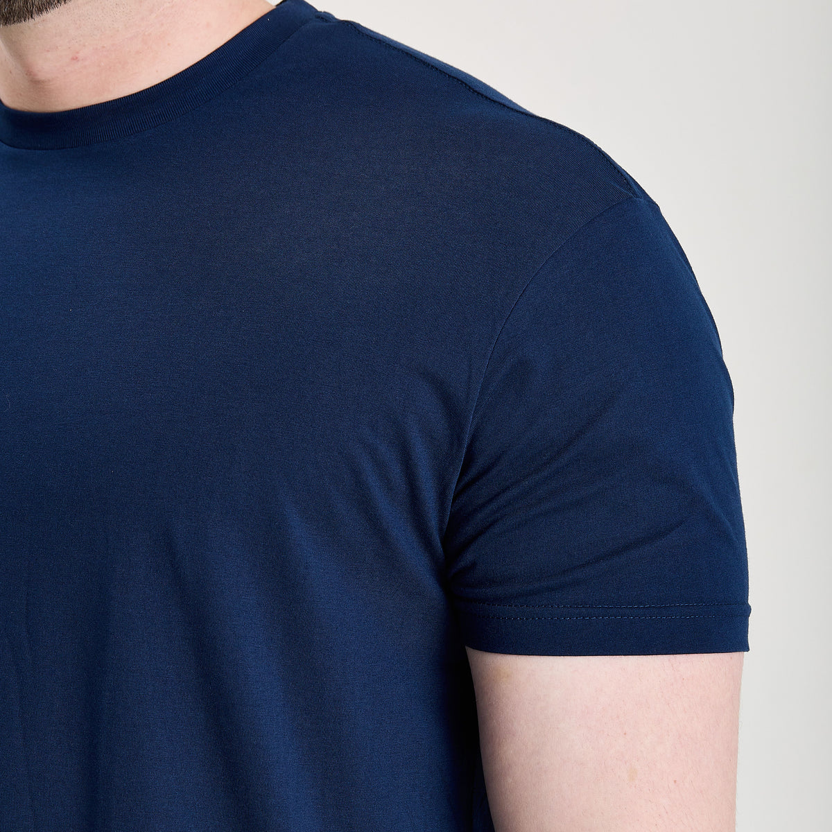 Deep Blue Crew Neck T-Shirt