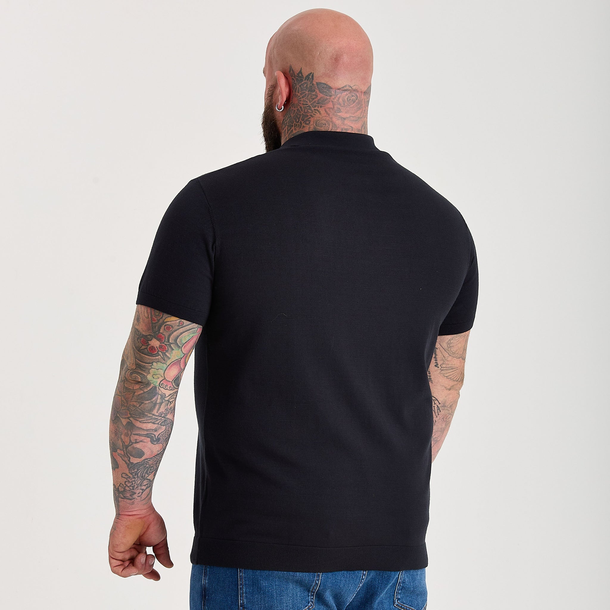 Load image into Gallery viewer, Black Dress Polo Short Sleeve
