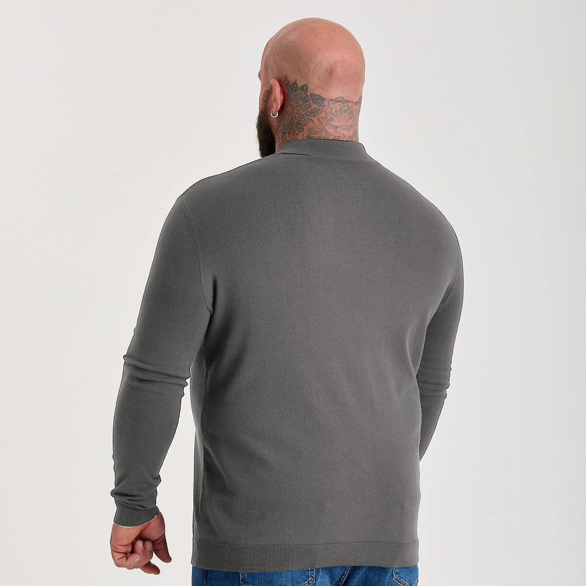 Carbon Dress Long Sleeve Polo Shirt