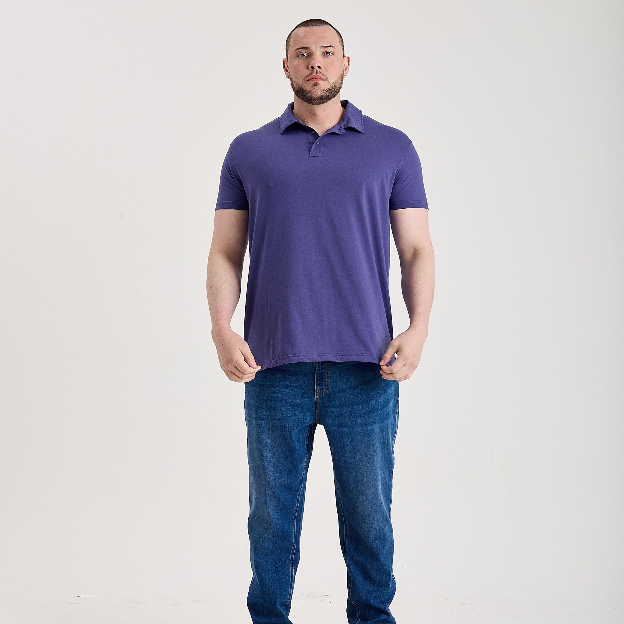 Load image into Gallery viewer, Tall Skipper Blue Polo
