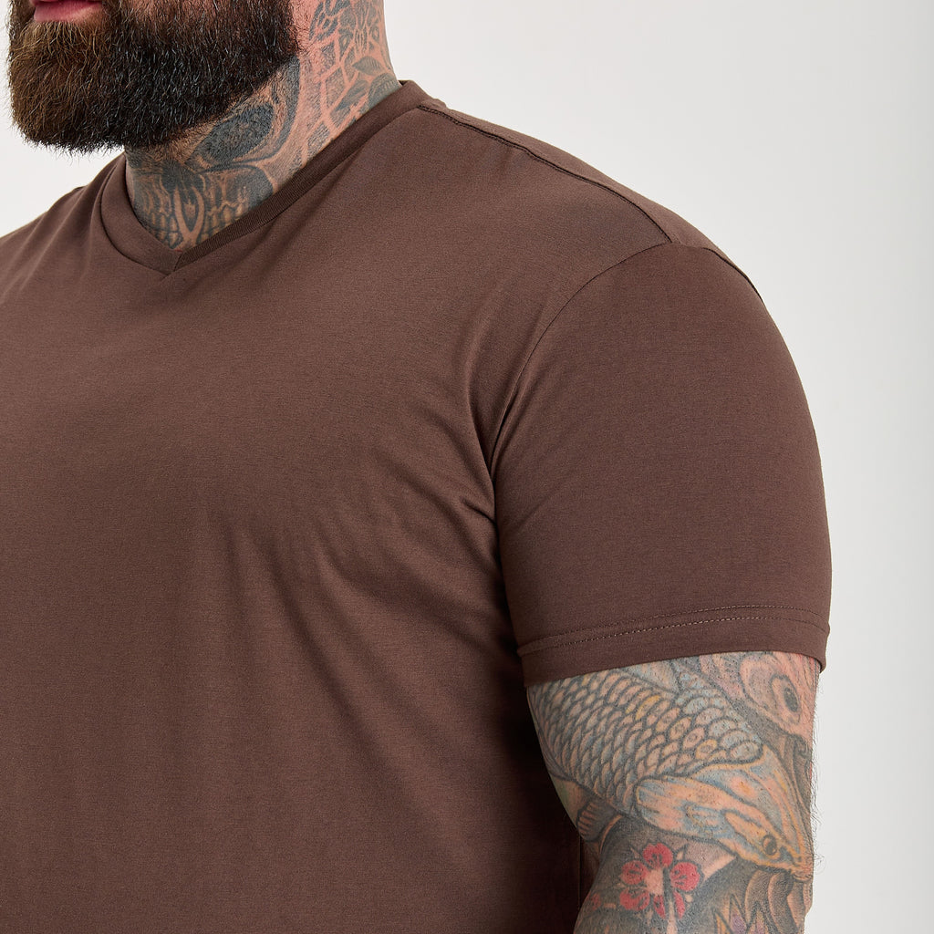 Chocolate V-Neck T-Shirt