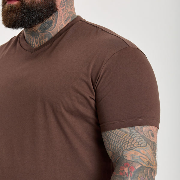 Chocolate V-Neck T-Shirt