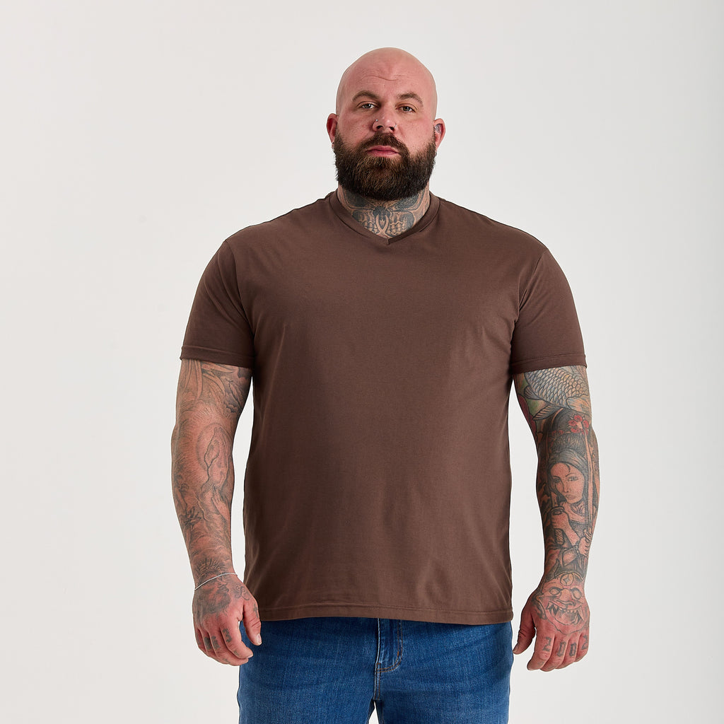 Chocolate V-Neck T-Shirt