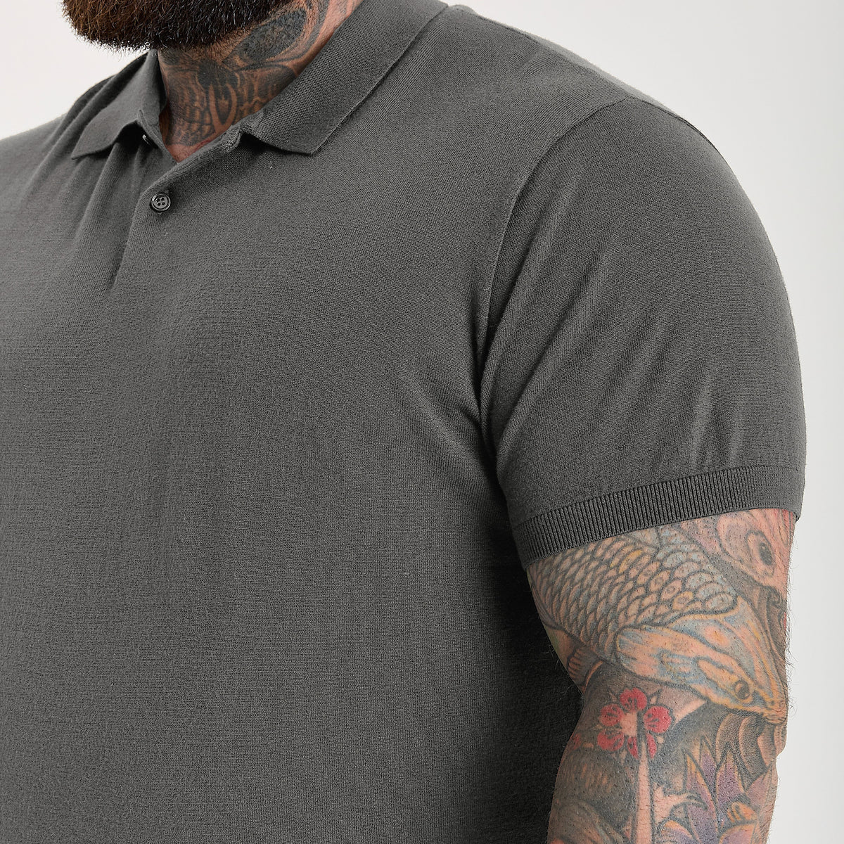 Carbon Dress Short Sleeve Polo Shirt