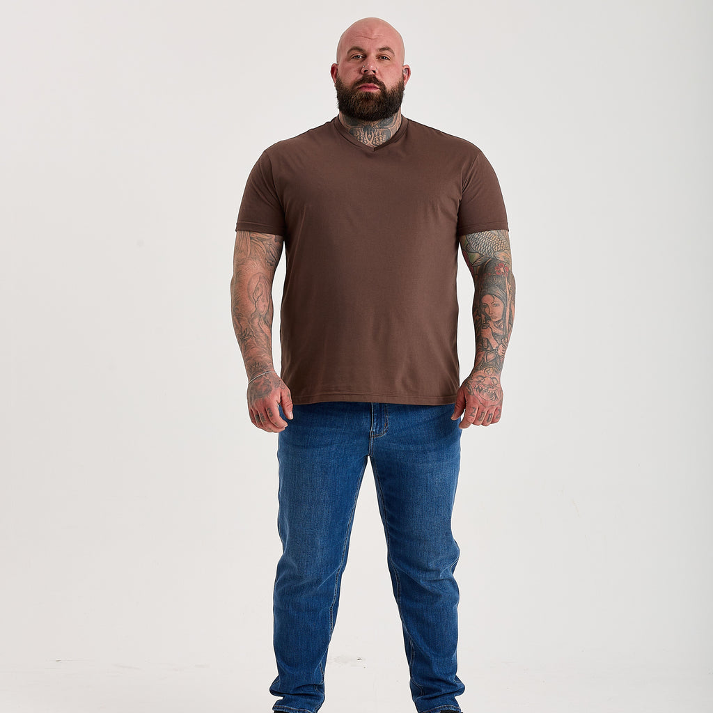 Chocolate V-Neck T-Shirt