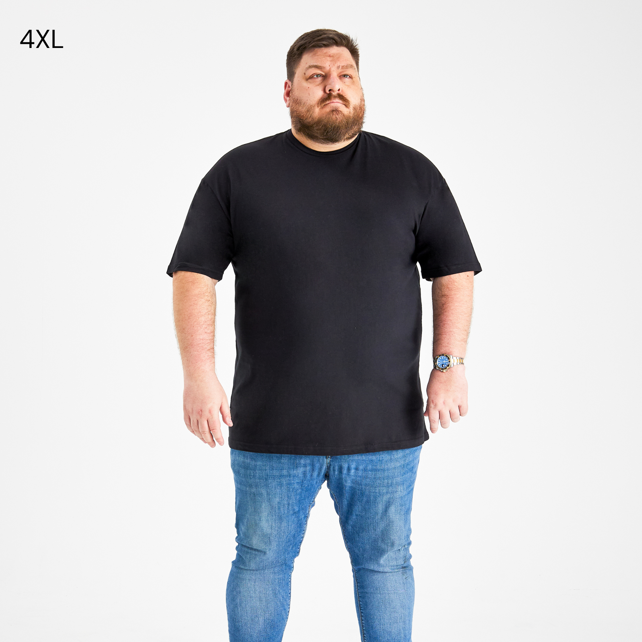 Load image into Gallery viewer, Tall Black Crew Neck
