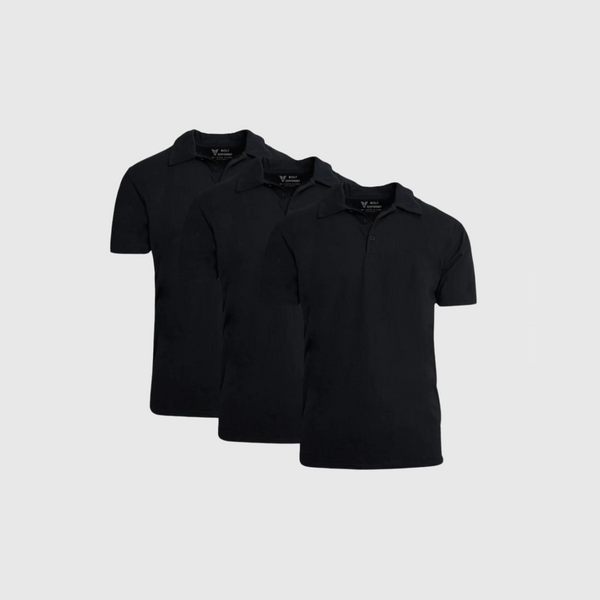 Mens 3xl sales black polo shirts