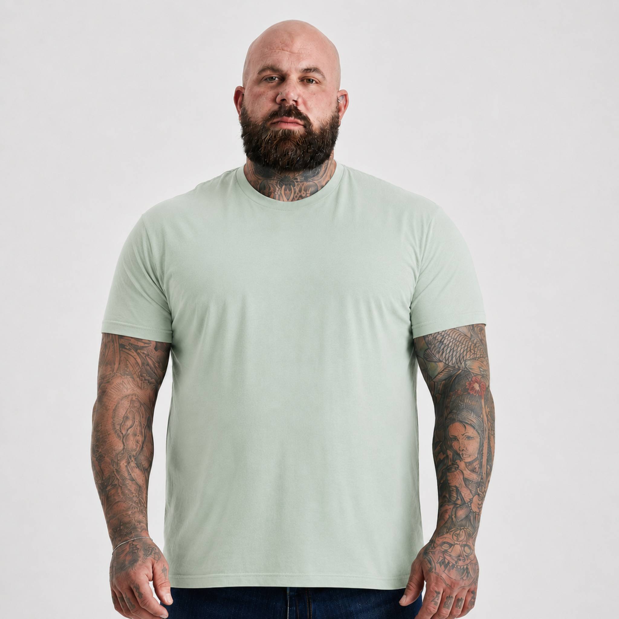 Load image into Gallery viewer, Tall Iceberg Green Crew Neck T-Shirt

