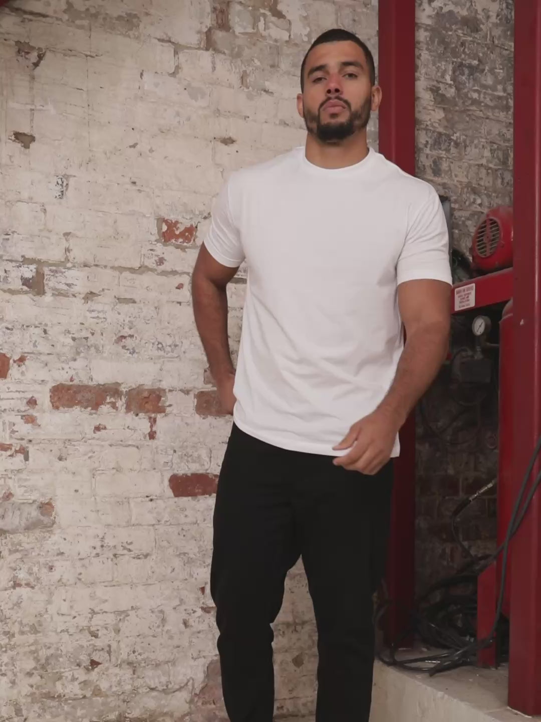 Tall White Crew Neck T-Shirt