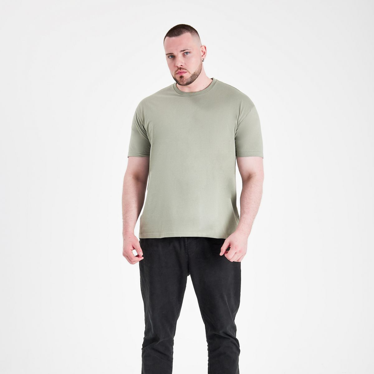 Shadow Green Crew Neck T-Shirt