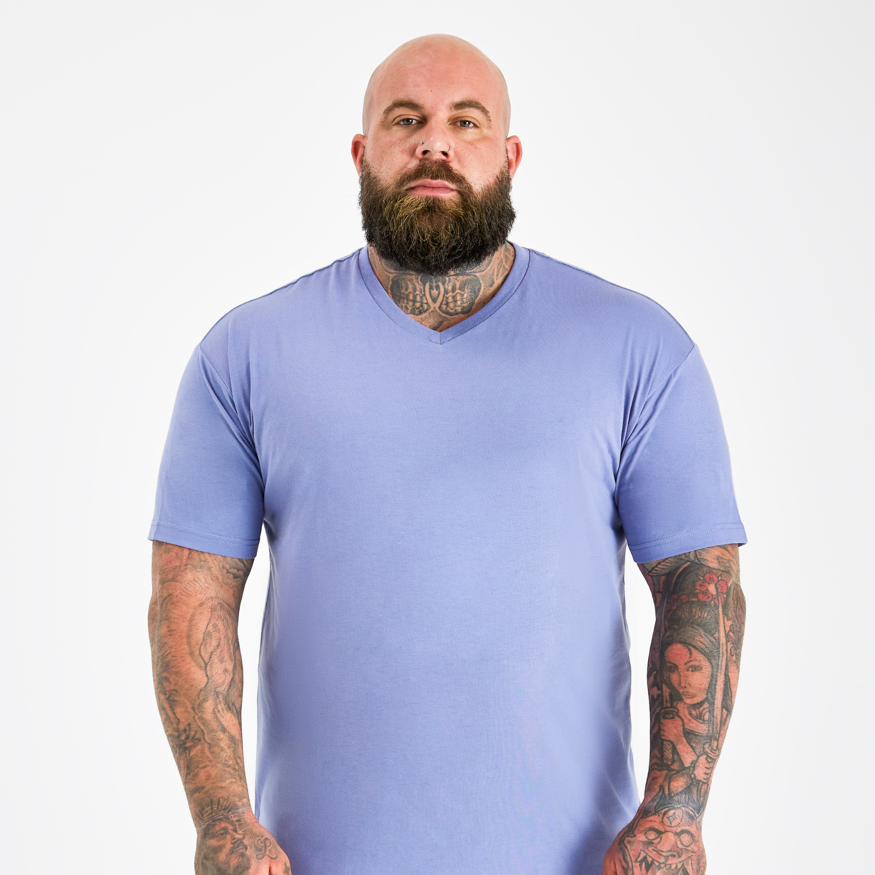 Load image into Gallery viewer, Steel Blue V-Neck
