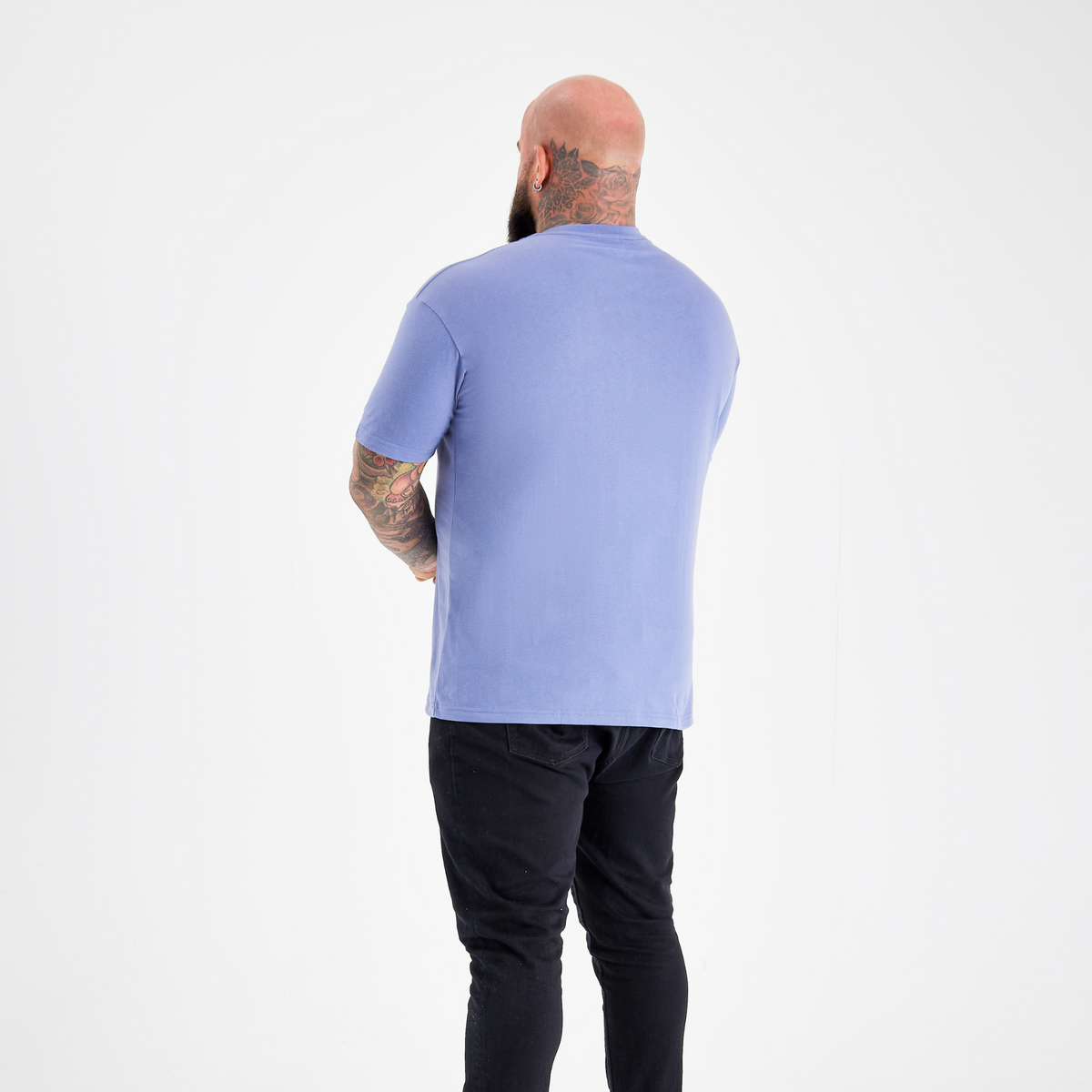 Steel Blue V-Neck T-Shirt